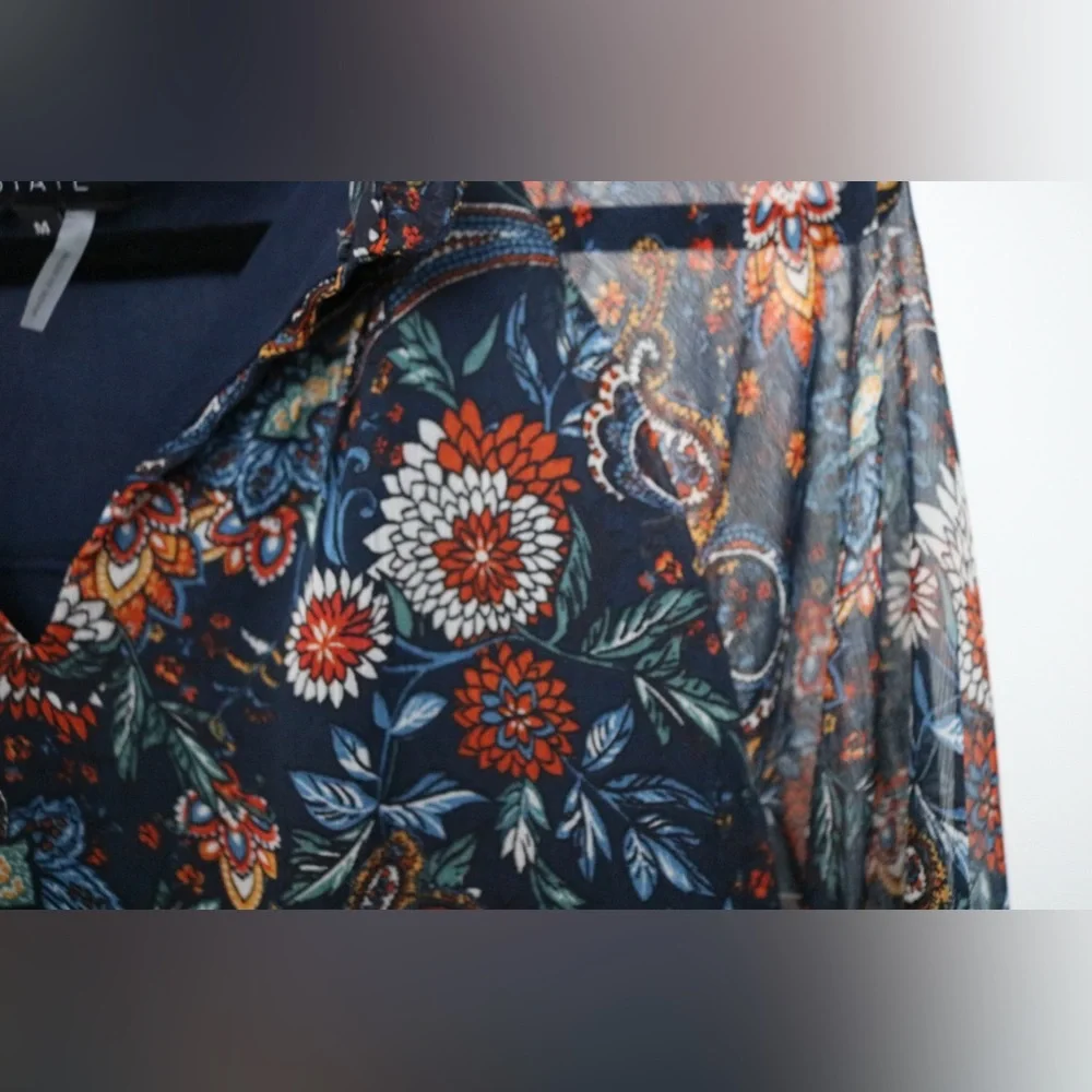 NWT-1 State Chiffon Dress- size Medium - Picture 7 of 9